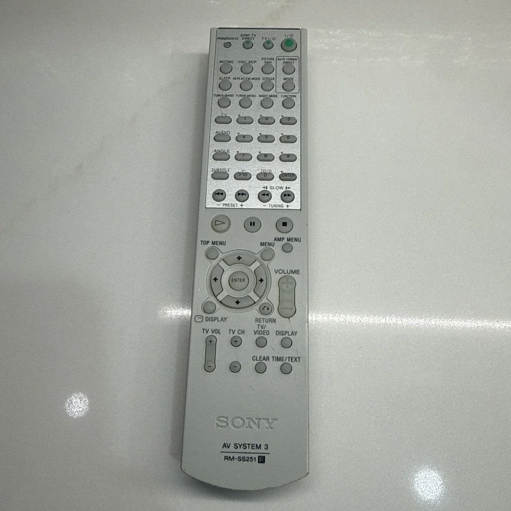 Sony RM-SS251 Remote Control for DAV-BC150 DAV-BC250 HCD-BC150 HCD-BC250 Tested